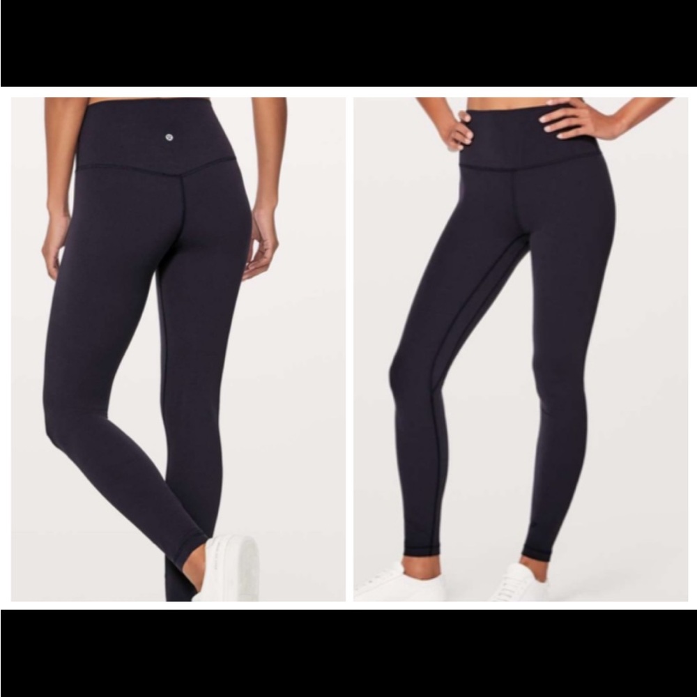 Lululemon Align Pant *Full Length 28" Midnight Navy *Nulu, size 2 in EUC.